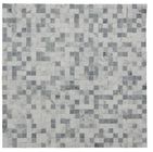 Telha de mosaico branca de Chevron do ônix, telha de mosaico grossa da pedra do banheiro de 7/8mm