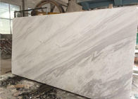Material de mármore natural de pedra natural contínuo branco clássico das lajes 100%