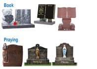 Várias lápides para sepulturas, lápides do granito/mármore da forma do anjo para sepulturas