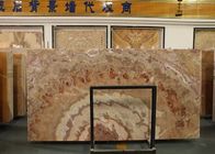 Superfície lisa lustrada do revestimento da decoração da parede telha de mármore natural