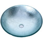 Tipo bacia do vidro sintético de lavagem/embalagem modelo redonda da caixa bacia de vidro