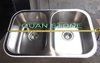 Bacia de lavagem de aço inoxidável de prata, toalete do dissipador simples e cozinha aptos