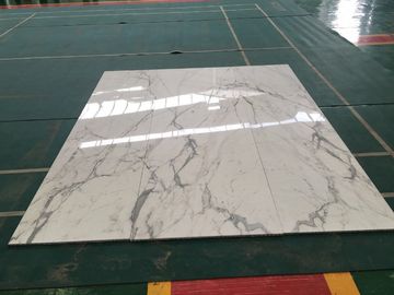 Laje de pedra natural de mármore branca extra da laje 2 cm do calacatta de Itália