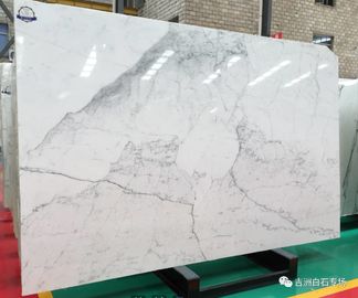 Laje de pedra natural de mármore branca extra da laje 2 cm do calacatta de Itália