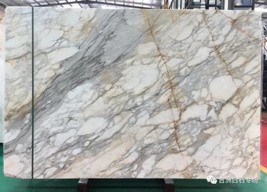 Laje de pedra natural de mármore branca extra da laje 2 cm do calacatta de Itália