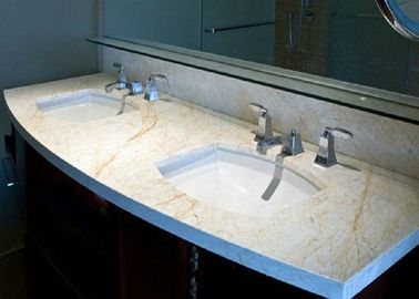 Força compressiva do MPa das bancadas de pedra de mármore bege elegantes 124