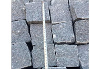 Pedras de pavimentação exteriores pretas rachadas naturais, pedras de pavimentação pretas cinzentas do granito