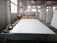 Laje branca pura da pedra de quartzo personalizada exportando a bancada um tamanho de 3000 x 1400 milímetros