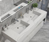 Bancadas da vaidade de Bianco Carrara Engineering Stone Bathroom