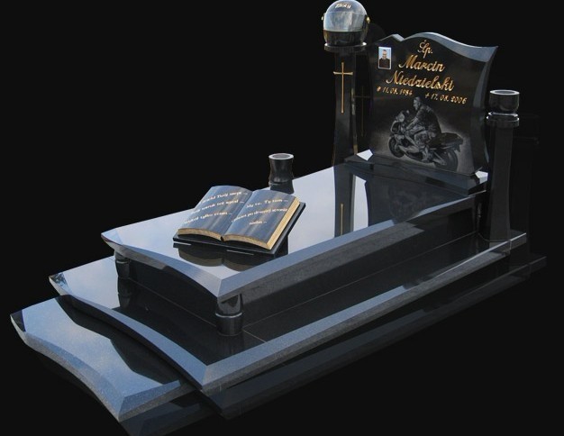 Lápide memorável grave do monumento do granito, lápide do granito